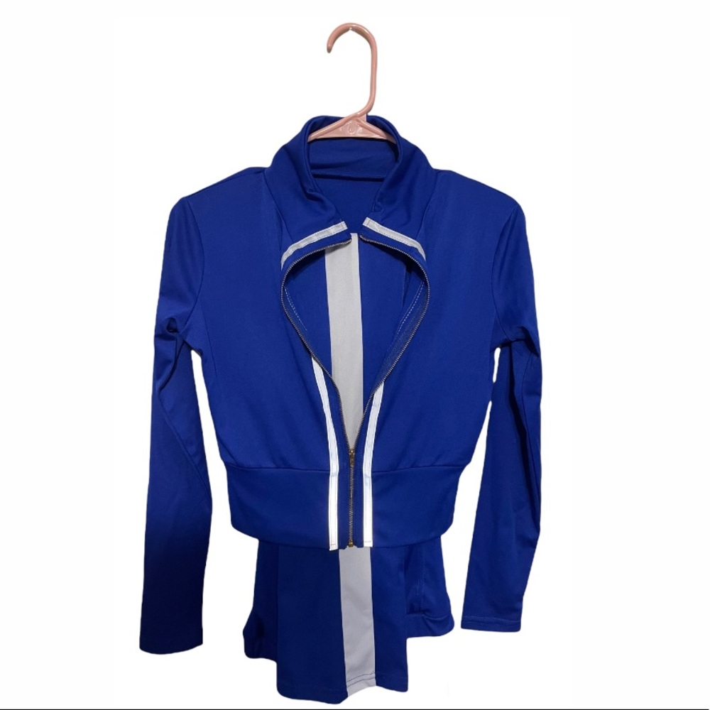 Royal Blue Cropped top track suit😍😍😍😍